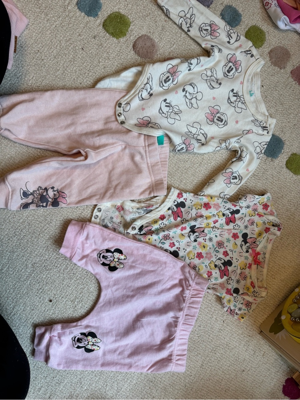 Disney Baby Pink Minnie Outfit Set